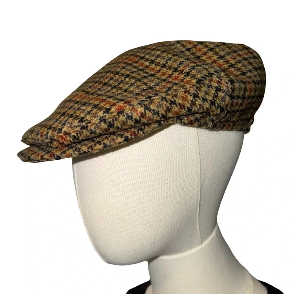 Vintage 80/90s J. Crew 100% wool Flat Cap. Union Tag. Made in USA